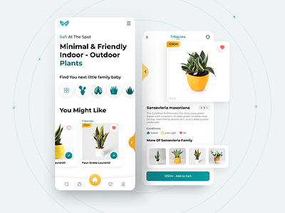 Plant Store Mobile app UI brand design company logo mobile app mobile design online shop plant illustration plants store uidesign uiux