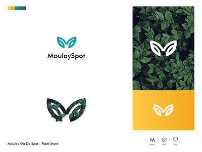 M Leaf - Logo brand design branding design font logo leaf letter logo logo m letter logo plants ui uiux