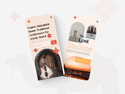 Moroccan Architectures Rentals brand design branding logo uidesign uiux website