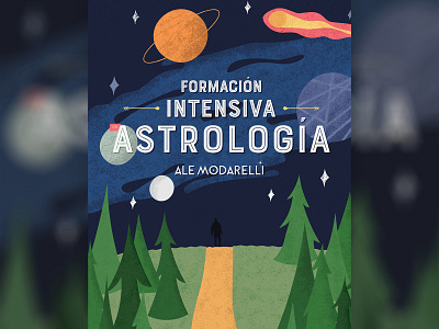 Mirando al Universo (1) astro colour palette drawing flat illustration night saturn space universe