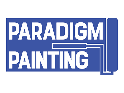 Paradigm Painting blue logo paint roller