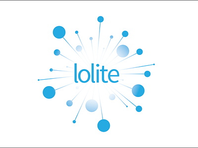 Lolite Logo blue circles logo mark