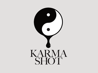 Karma Shot Logo coffee karma shot yinyang
