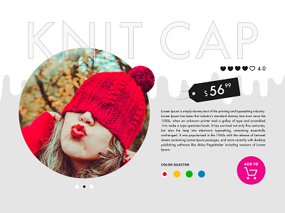 Daily UI #012 Single Product cute daily 100 daily 100 challenge daily ui 012 dailyui dailyui 001 design ecomerce knit single product ui uidesign