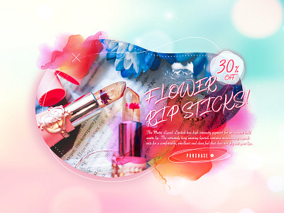 Daily UI #016 Pop-Up / Overlay app branding cosmetics cute daily 100 daily 100 challenge daily challange dailyui design discount fancy graphic lady overlay pink pop up purchase rips uidesign water color