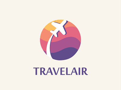Travel Air Logo design illustration logo vector