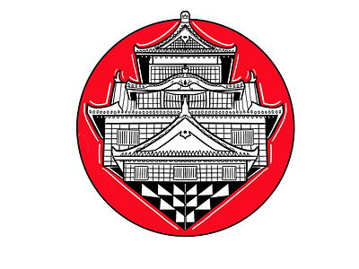Balance is Key balance black japan japanese red symmetry temple white