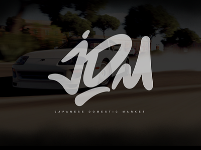 JDM. Logo Lettering