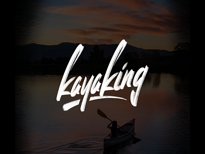Kayaking. Hand lettering brand brand design brand identity branding coreldraw design elegant hand lettering lettering logo logo design logo ideas logo inspirations typhography typography