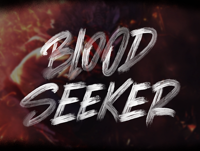 Bloodseeker. Lettering adobe ilustrator brand design branding coreldraw design elegant handlettering illustration lettering lettering art lettering design lettering logo logo logo idea logo inspirations logotype simple typography