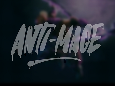 Anti-Mage. Random lettering adobe ilustrator brand design brand designer brand identity branding coreldraw design elegant illustration lettering lettering art lettering artist lettering design lettering logo logo logo design logo idea logo inspirations logotype typography