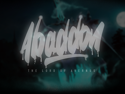 Abaddon the Lord of Avernus adobe ilustrator brand brand design brand identity branding branding and identity branding concept branding design coreldraw design illustration lettering lettering art lettering design lettering logo logo logo inspirations logodesign logotype typography