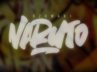 Uzumaki Naruto. Random Lettering