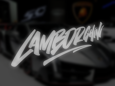 Lamborghini. Random Lettering