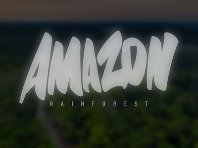 Amazon Rainforest. Random Lettering