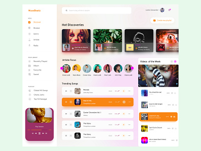 Music App Concept Web