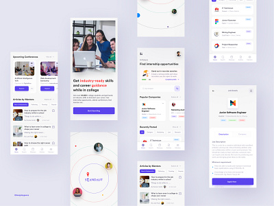 Intern Job Searching App Concept