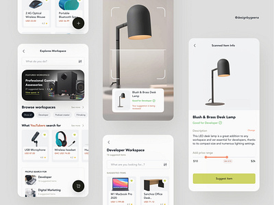 Remote Working Gadgets - Ecommerce App design ecommerce interfacedesign remote remoteworking ui uidesign