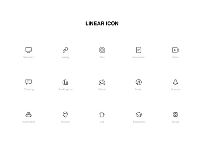 linear icons