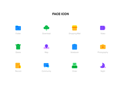 Face Icon ui 品牌 商标 图标 布尔运算 设计