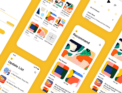 Podcast APP app design podcast ui 应用 设计