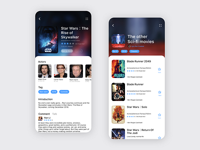 Movie Review APP White Mode