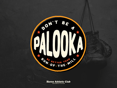 Rule of Thirds — Palooka badge boxing brand crest logo rule type typography wordmark