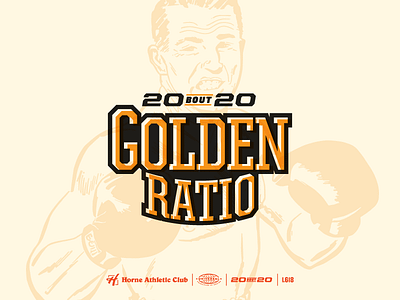 Golden Ratio — Lockup boxing brand logo rule type typography wordmark