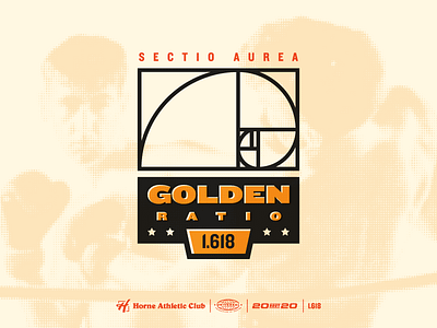 Golden Ratio — Badge badge boxing brand crest logo rule type typography wordmark