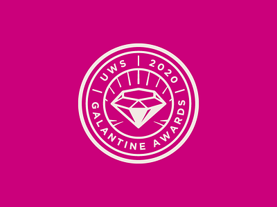 Galantine Awards — Crest awards brand identity crest diamond glow logo rays utah women wordmark