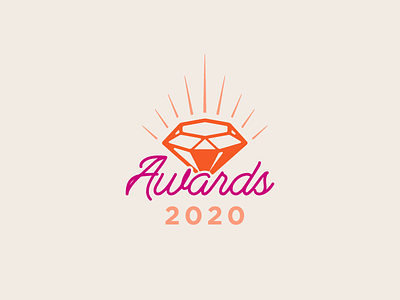 Galantine Awards — Award Lockup awards brand identity crest diamond glow logo rays utah women wordmark