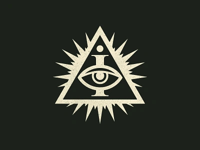 36 Days of Type — I 36days 36daysoftype all seeing eye branding design eye glow logo masonic pyramid texture type typography