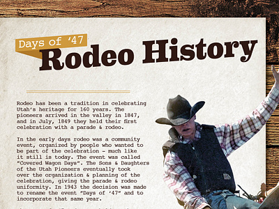 Days of '47 Rodeo – Program Spread