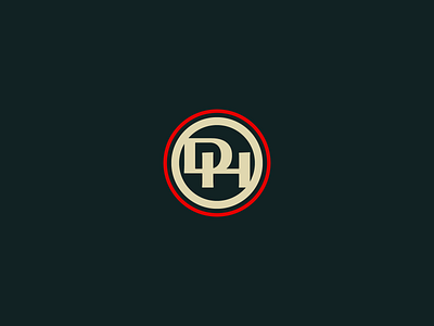 DH Monogram brand lockup logo monogram western