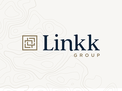 Linkk Group - Branding 2/3 branding chain connection link logo real estate real estate agency real estate branding real estate logo topography typography