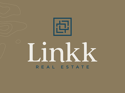 Linkk Group - Branding 3/3 branding chain connection link logo real estate agency real estate branding real estate logo realestate topographic