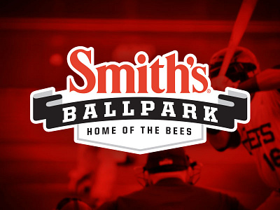 Smith's Ballpark Logo ballpark baseball bee logo salt lake bees sports