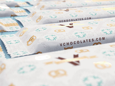 V-Chocolates — Package Design chocolate coca nut package design packaging teal