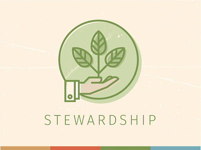 Company Values: Stewardship company growth hand leaf stewardship values