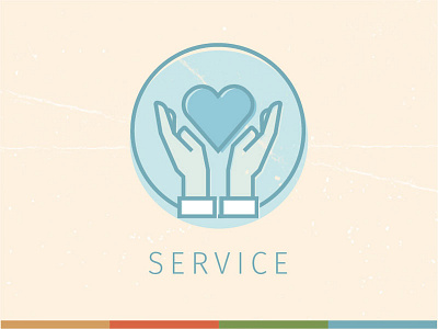 Company Values: Service company hand hands heart service values