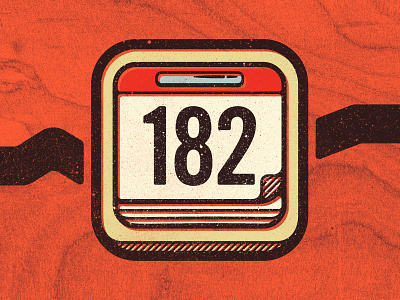Mid-Year Calendar calendar goals icon orange woodgrain