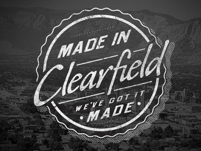 Clearfield City - Stamp (concept) clearfield crest made in stamp utah