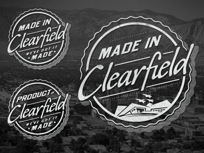 Clearfield City - Stamp (concept .002) city clearfield made in stamp utah