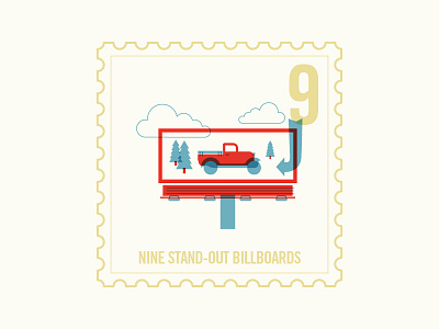 Day 9 — Christmas Card arrow billboard card christmas cloud holiday sign tree truck