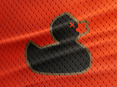 Utah Ducks Baseball — Throwback Logo baseball duck jersey logo orange rubber duck sports logo utah