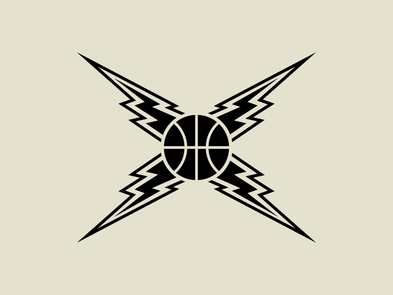 lightning basketball logo