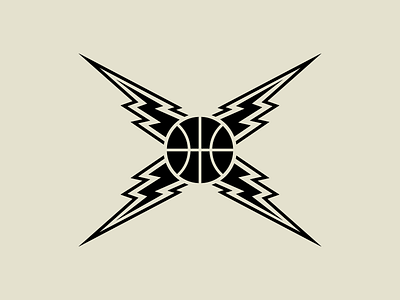 Basketball Lightning — Icon basketball hoops lightning nba shock sports
