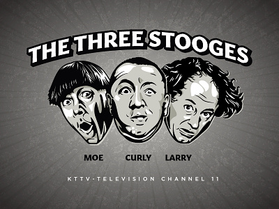 The Three Stooges eyes face hair illustraion person portrait smile stooge three three stooges type