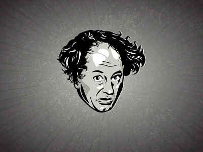 Larry — The Three Stooges eyes face hair illustration person portrait smile stooge three three stooges