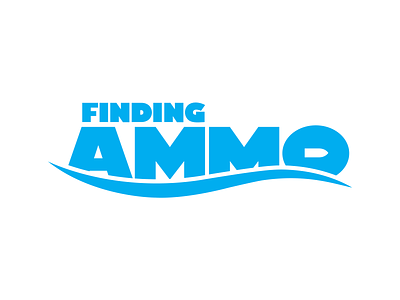 Finding Ammo parody typography vector